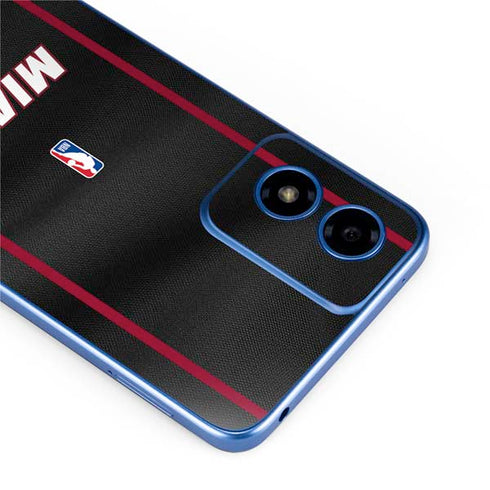 NBA Miami Heat Jersey Moto G Play 4G (2024) Skin