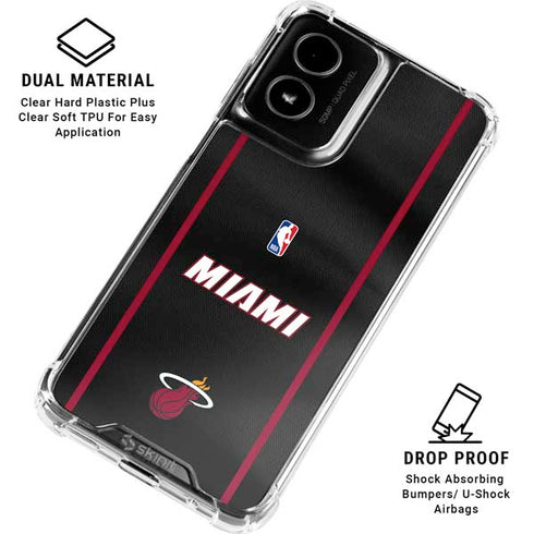 NBA Miami Heat Jersey Moto G Power 5G (2024) Clear Case