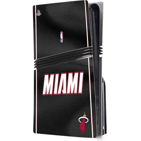 NBA Miami Heat Jersey PS5 Pro Disk Console Skin