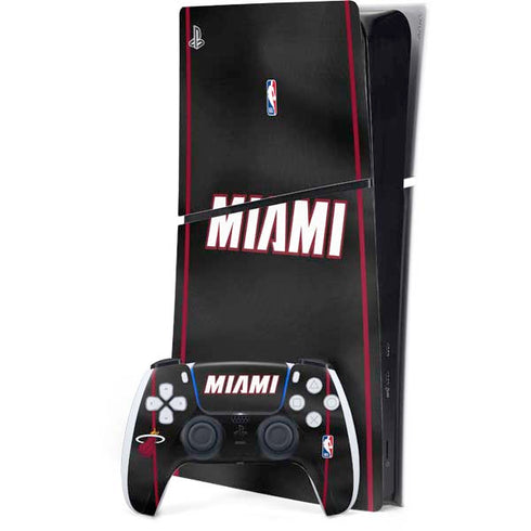 NBA Miami Heat Jersey PS5 Slim Digital Edition Bundle Skin