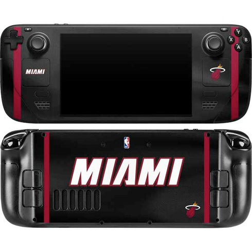 NBA Miami Heat Jersey Steam Deck Handheld Gaming Computer OLED Skin