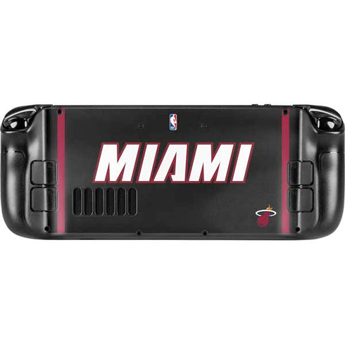 NBA Miami Heat Jersey Steam Deck Handheld Gaming Computer OLED Skin