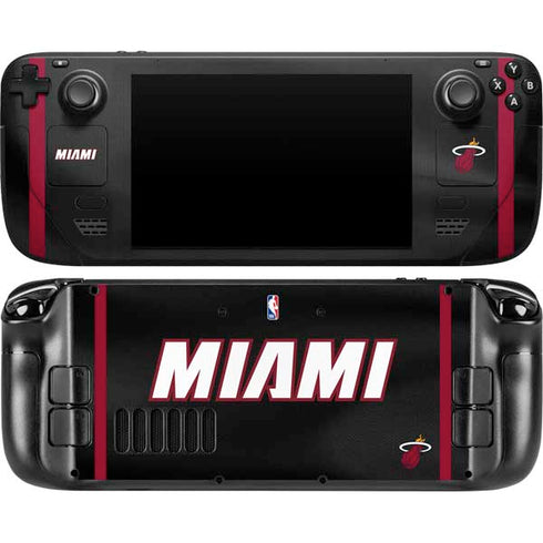NBA Miami Heat Jersey Steam Deck Handheld Gaming Computer Skin