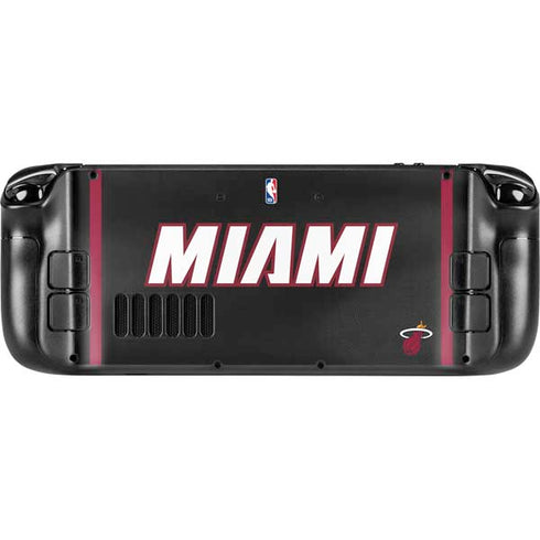 NBA Miami Heat Jersey Steam Deck Handheld Gaming Computer Skin