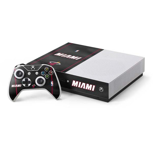 NBA Miami Heat Jersey Xbox One S Console and Controller Bundle Skin