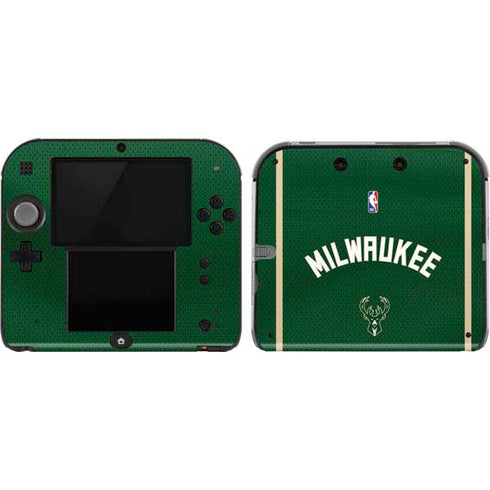 NBA Milwaukee Bucks Jersey Nintendo 2DS Skin