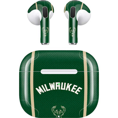NBA Milwaukee Bucks Jersey Apple AirPods (3rd Gen 2021) Skin