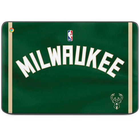 NBA Milwaukee Bucks Jersey HP Chromebook Skin
