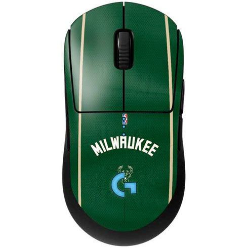 NBA Milwaukee Bucks Jersey G Pro Wireless Gaming Mouse Skin