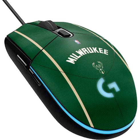 NBA Milwaukee Bucks Jersey G203 Prodigy RGB Wired Gaming Mouse Skin