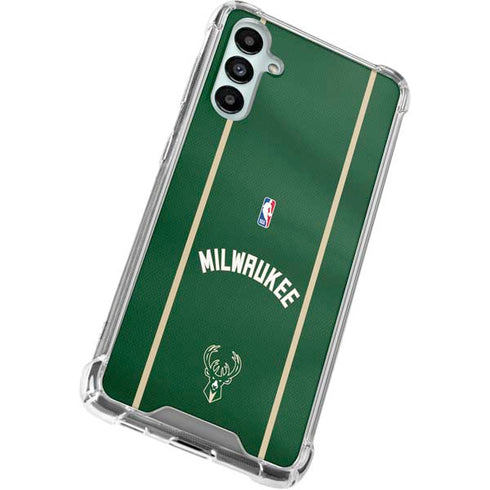NBA Milwaukee Bucks Jersey Galaxy A14 5G Clear Case