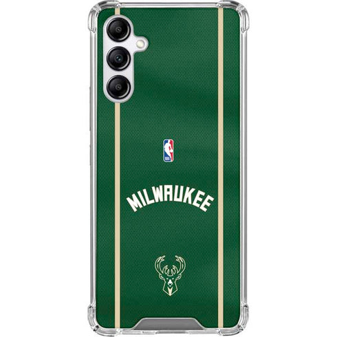 NBA Milwaukee Bucks Jersey Galaxy A15 5G Clear Case
