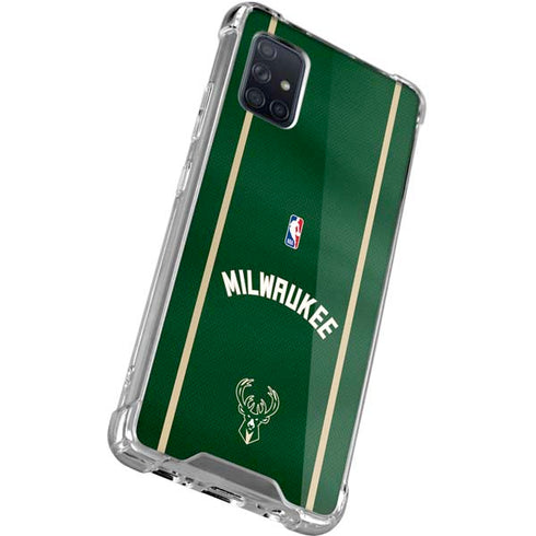 NBA Milwaukee Bucks Jersey Galaxy A51 5G Clear Case