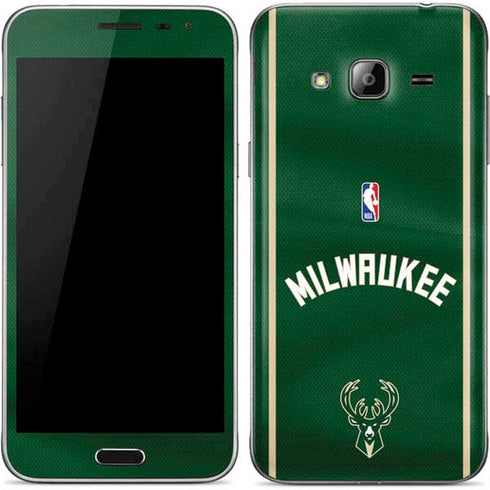 NBA Milwaukee Bucks Jersey Galaxy J3 Skin
