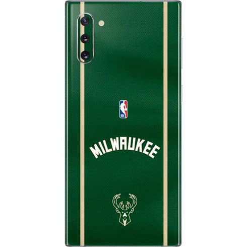 NBA Milwaukee Bucks Jersey Galaxy Note 10 Skin
