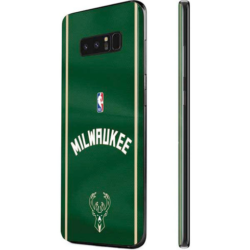 NBA Milwaukee Bucks Jersey Galaxy Note 8 Skin