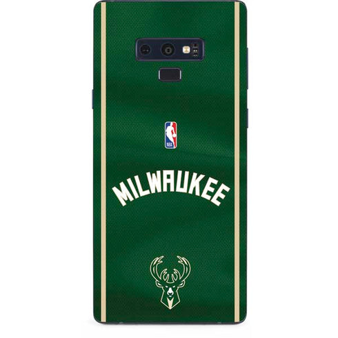 NBA Milwaukee Bucks Jersey Galaxy Note 9 Skin
