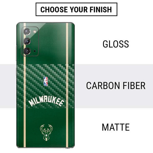 NBA Milwaukee Bucks Jersey Galaxy Note20 5G Skin