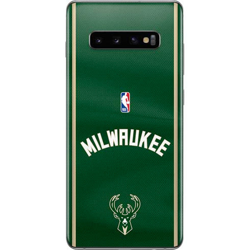 NBA Milwaukee Bucks Jersey Galaxy S10 Plus Skin
