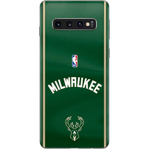 NBA Milwaukee Bucks Jersey Galaxy S10 Skin