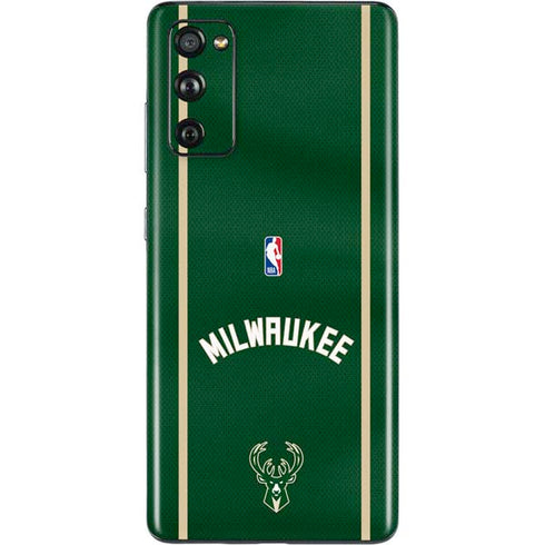 NBA Milwaukee Bucks Jersey Galaxy S20 Fan Edition Skin