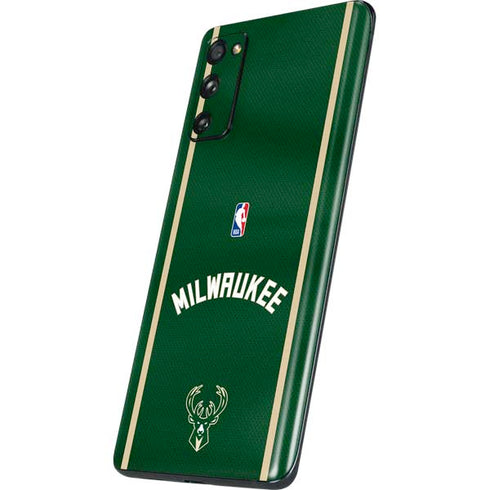 NBA Milwaukee Bucks Jersey Galaxy S20 Fan Edition Skin