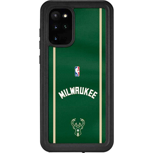 NBA Milwaukee Bucks Jersey Galaxy S20 Plus Waterproof Case