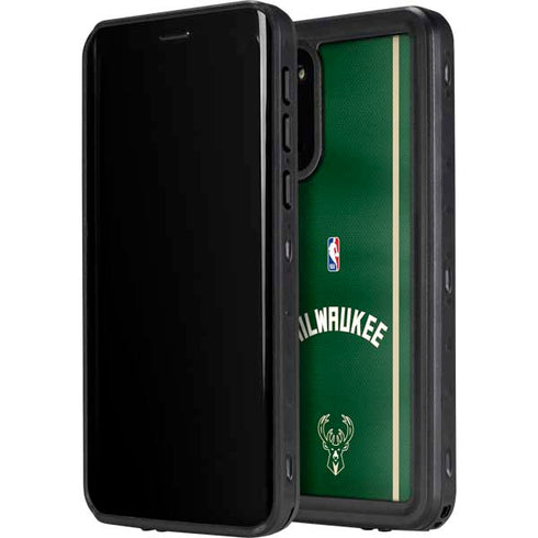 NBA Milwaukee Bucks Jersey Galaxy S20 Plus Waterproof Case