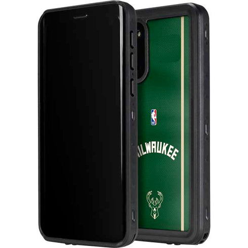 NBA Milwaukee Bucks Jersey Galaxy S20 Waterproof Case