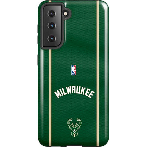 NBA Milwaukee Bucks Jersey Galaxy S21 5G Pro Case
