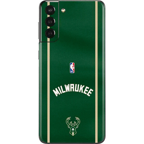 NBA Milwaukee Bucks Jersey Galaxy S21 Plus 5G Skin