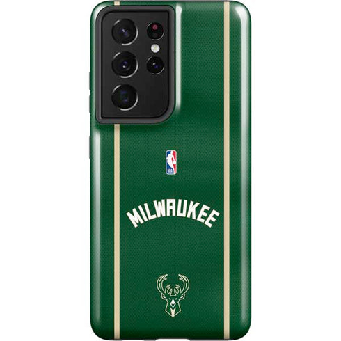 NBA Milwaukee Bucks Jersey Galaxy S21 Ultra 5G Pro Case