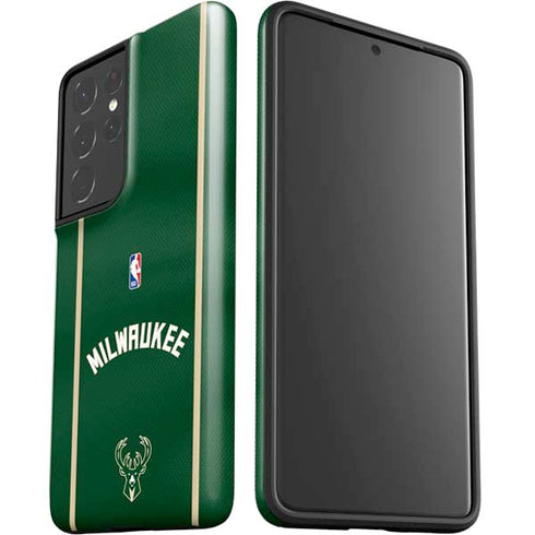 NBA Milwaukee Bucks Jersey Galaxy S21 Ultra 5G Pro Case