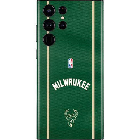 NBA Milwaukee Bucks Jersey Galaxy S22 Ultra Skin
