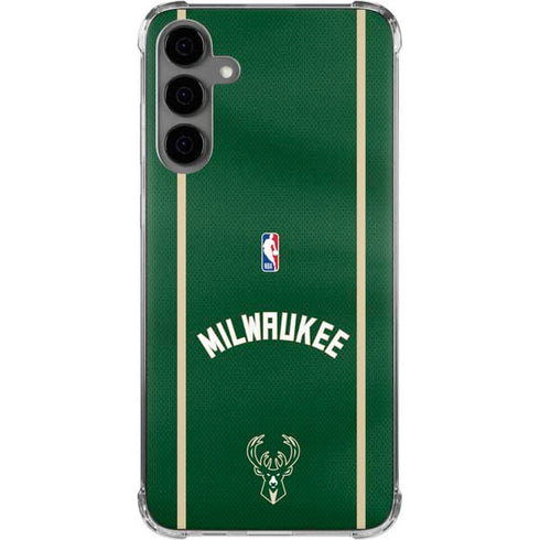 NBA Milwaukee Bucks Jersey Galaxy S24 Plus Clear Case