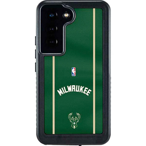 NBA Milwaukee Bucks Jersey Galaxy S24 Waterproof Case