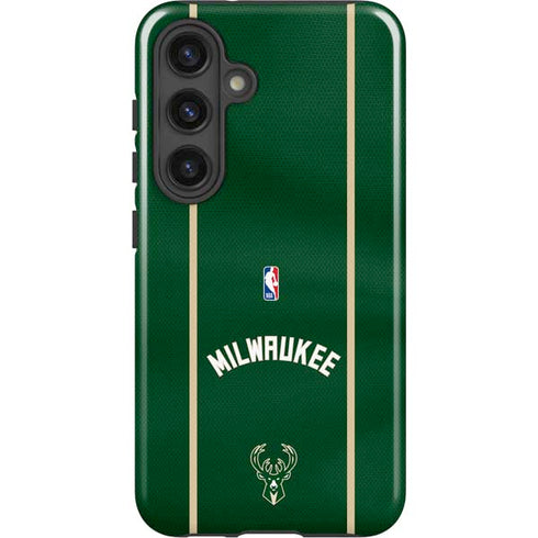 NBA Milwaukee Bucks Jersey Galaxy S25 Impact Case