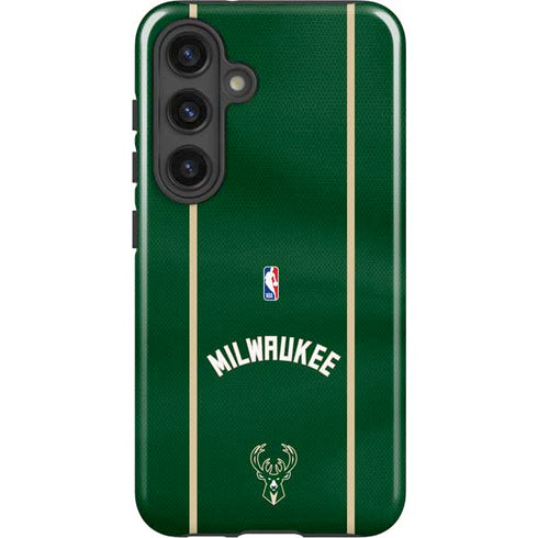 NBA Milwaukee Bucks Jersey Galaxy S25 Plus Impact Case