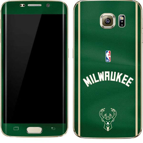 NBA Milwaukee Bucks Jersey Galaxy S7 Edge Skin