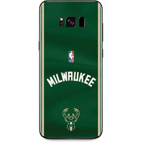 NBA Milwaukee Bucks Jersey Galaxy S8 Skin