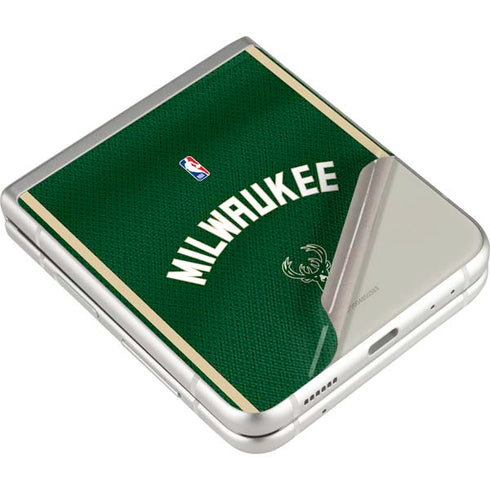 NBA Milwaukee Bucks Jersey Galaxy Z Flip3 5G Skin