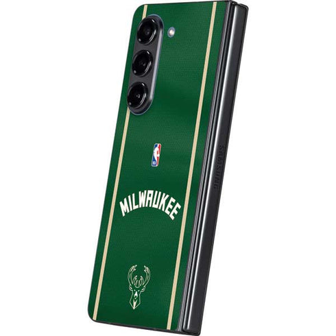 NBA Milwaukee Bucks Jersey Galaxy Z Fold5 5G Skin
