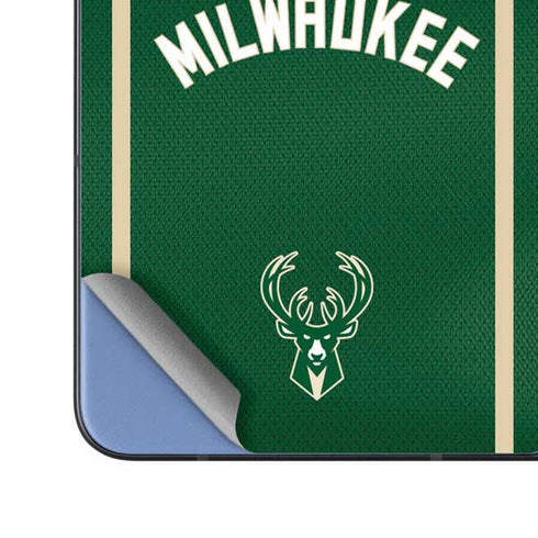 NBA Milwaukee Bucks Jersey Galaxy Z Fold5 5G Skin