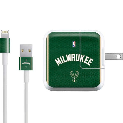 NBA Milwaukee Bucks Jersey iPad Charger (10W USB) Skin