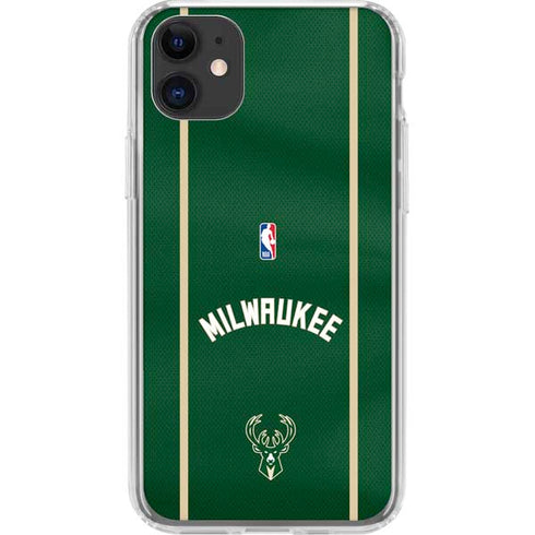 NBA Milwaukee Bucks Jersey iPhone 11 Clear Case