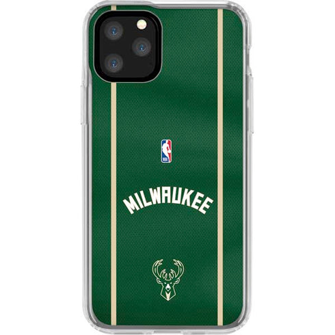NBA Milwaukee Bucks Jersey iPhone 11 Pro Clear Case