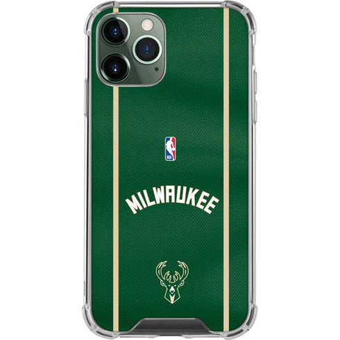 NBA Milwaukee Bucks Jersey iPhone 11 Pro Max Clear Case