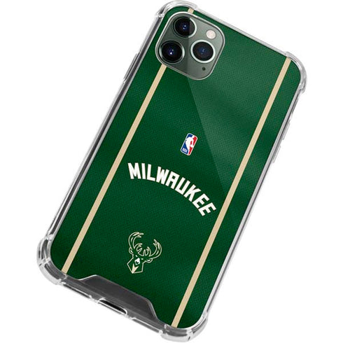 NBA Milwaukee Bucks Jersey iPhone 11 Pro Max Clear Case
