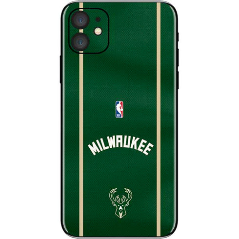 NBA Milwaukee Bucks Jersey iPhone 11 Skin