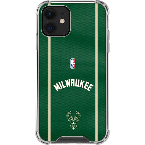 NBA Milwaukee Bucks Jersey iPhone 12 Mini Clear Case